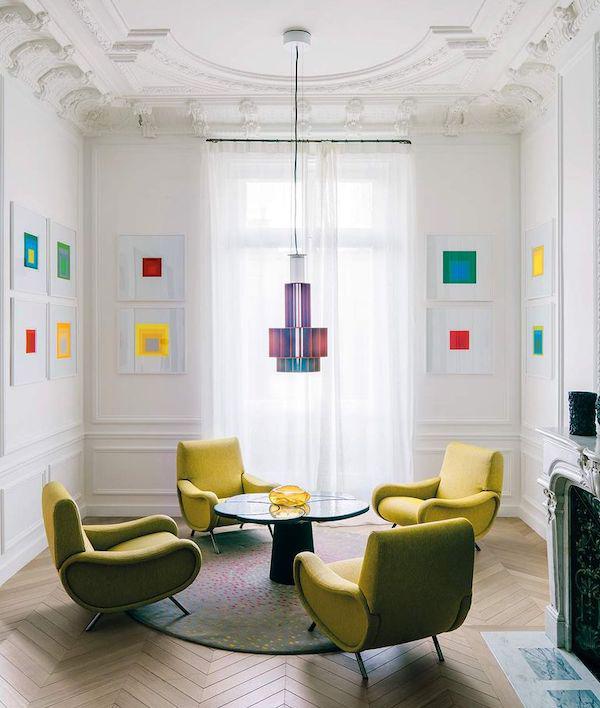 decoralinks - colgar cuadros con orden - grabados de josef albers