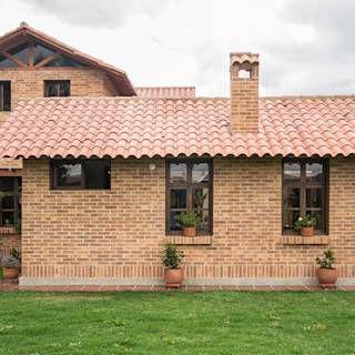 Casas rústicas con vistas de ladrillo