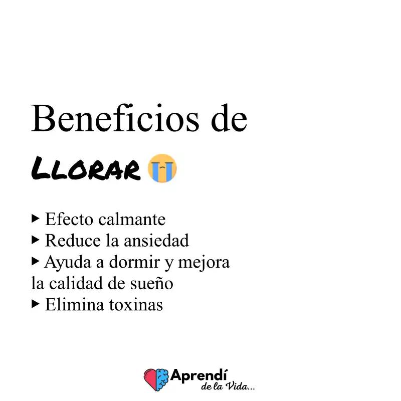 beneficios de llorar