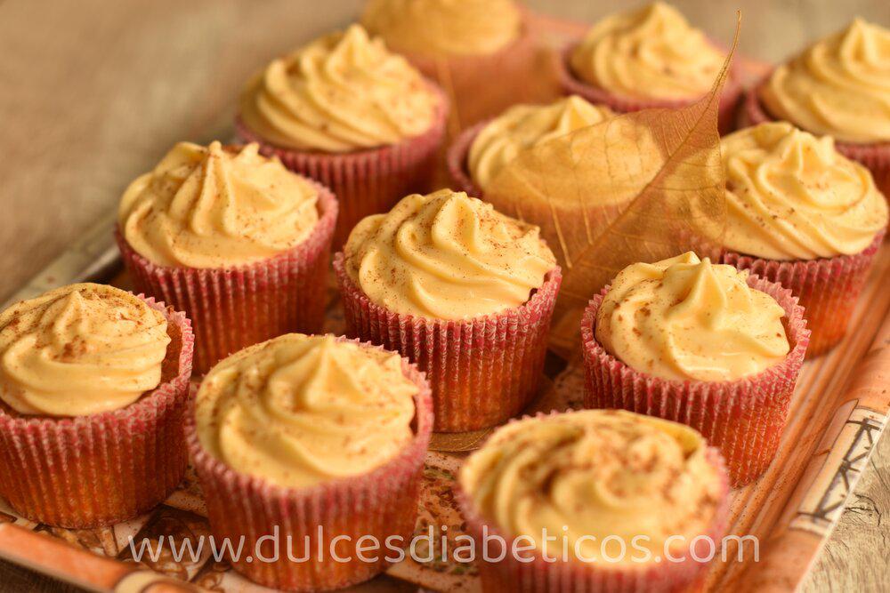 Cupcakes de calabaza sin azucar