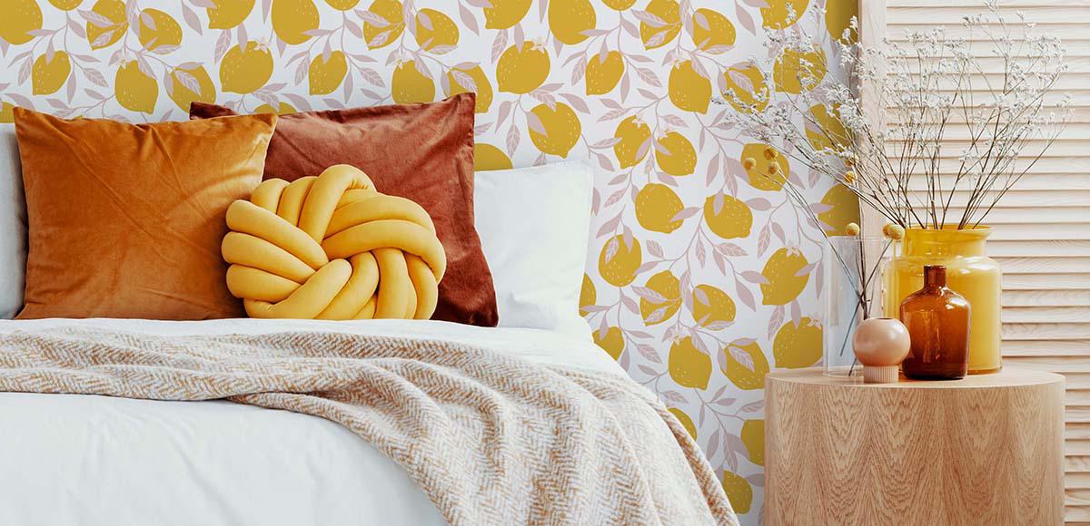 El color mostaza en el dormitorio