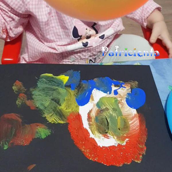 Adornos con pintura para Halloween realizados por bebés. Patricienta Art