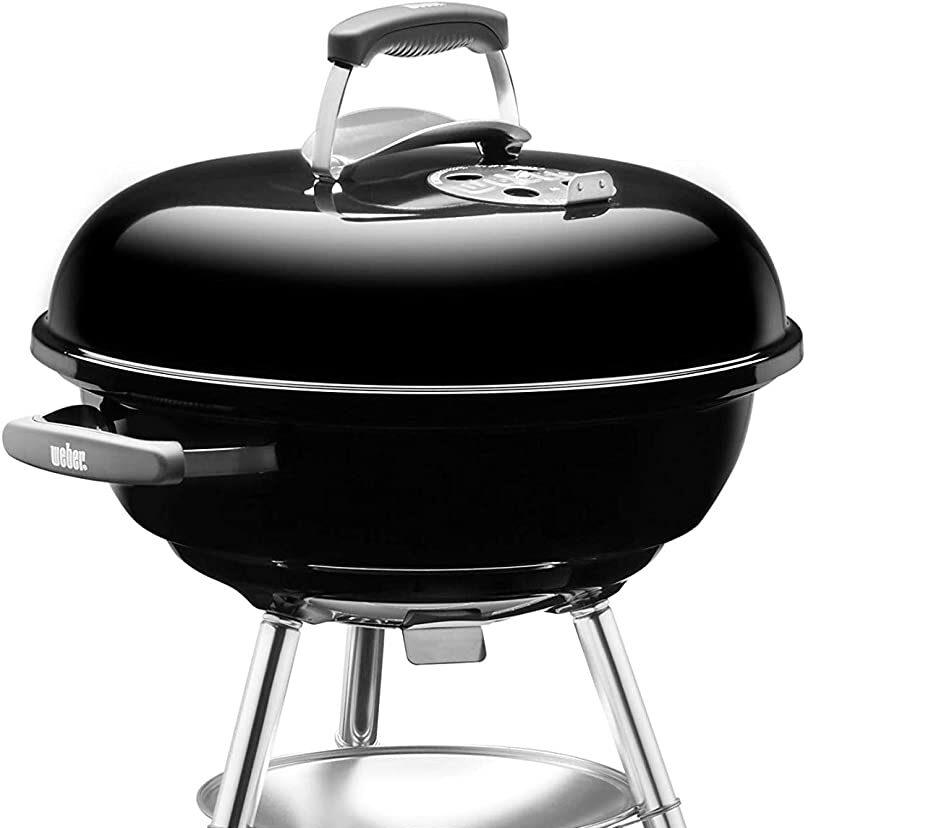 Weber Compact Kettle Barbacoa de Carbón, 47 cm, Negro 1221004
