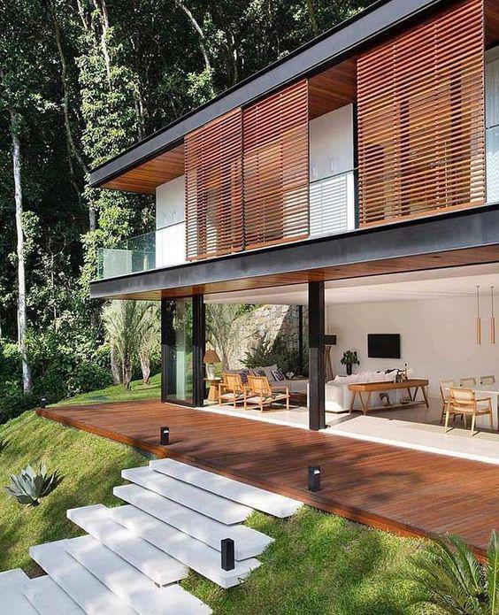 Ideas de casas de campo de madera modernas