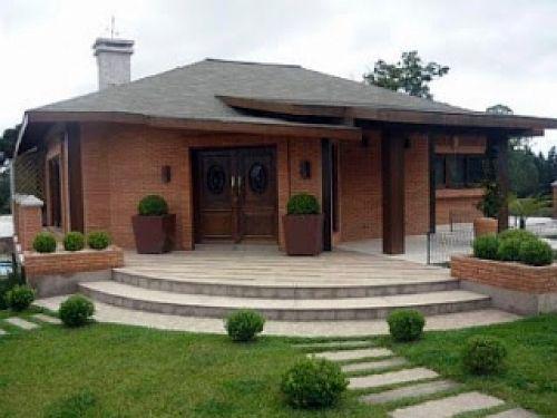 Fachadas de casas de campo de ladrillo