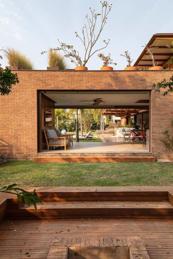 Ideas de casas de campo de ladrillo modernas