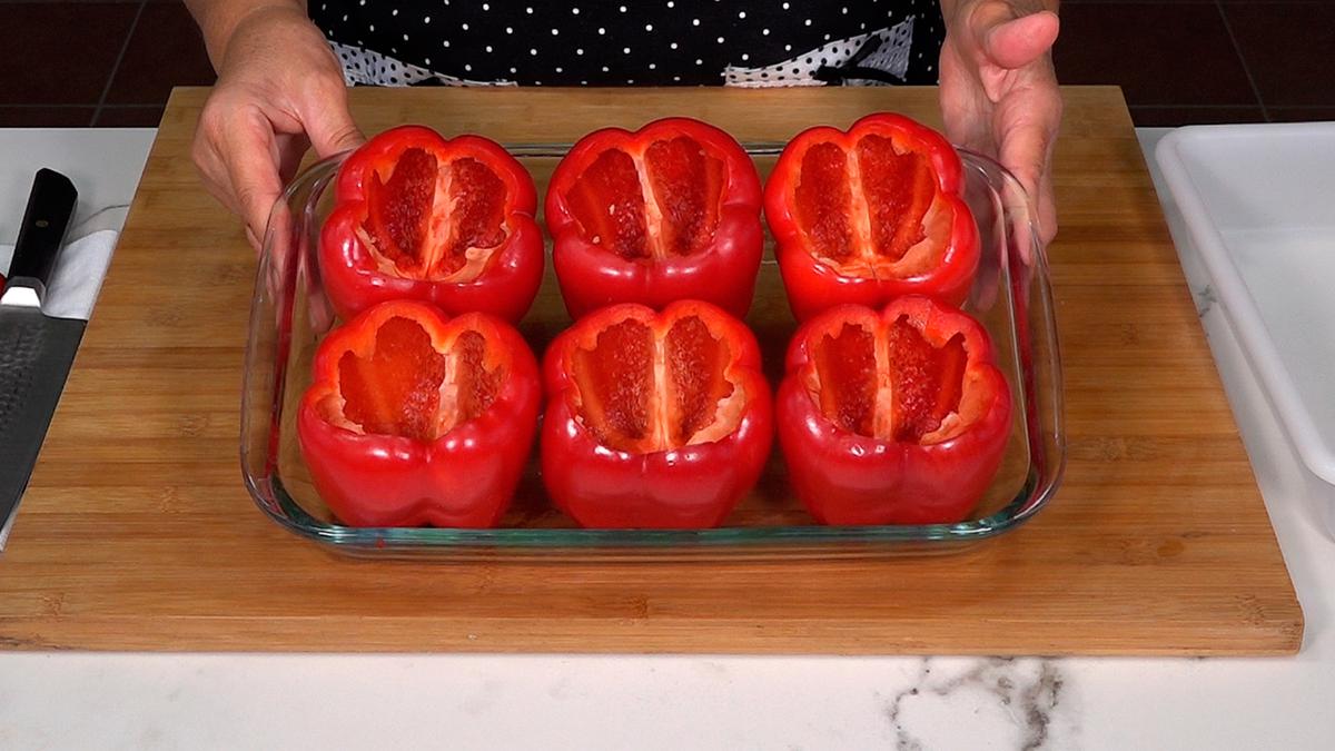 PIMIENTOS RELLENOS DE POLLO Y VERDURAS - Loli Domínguez - Foto 3