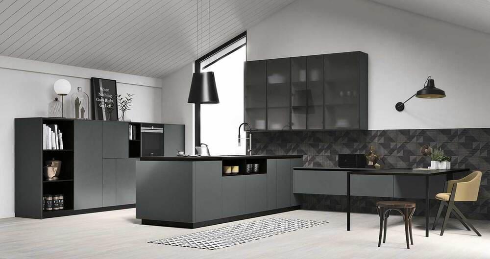 Cocina en negro