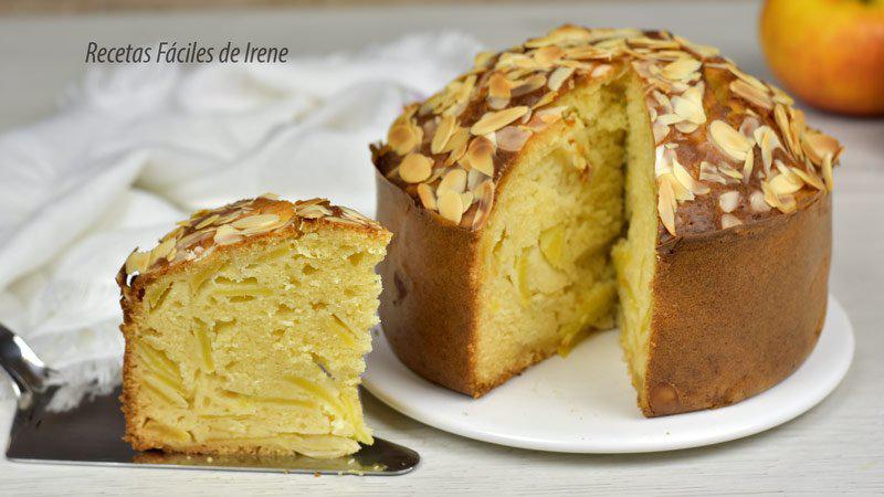 pastel de manzana fácil y rápido paso a paso