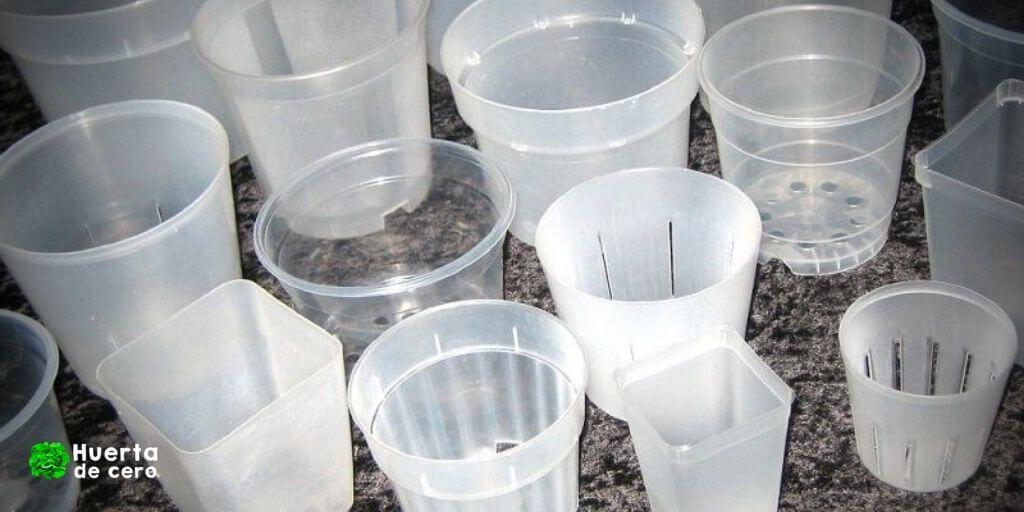 Macetas transparentes para orquídeas