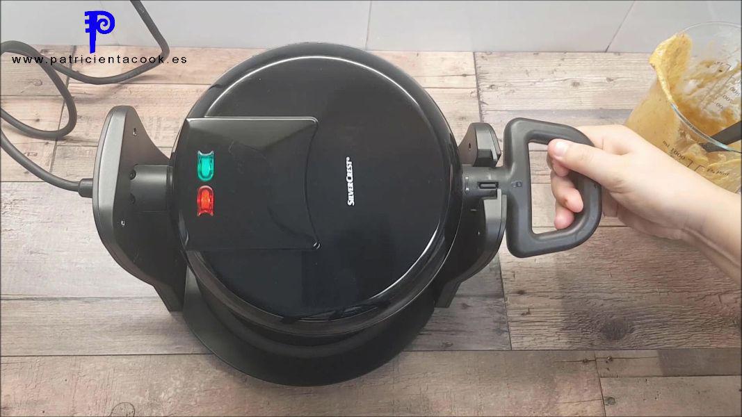 Gofre de calabaza sin azúcar y sin gluten. Patricienta Cook.