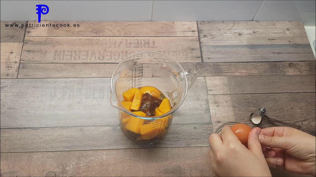 Gofre de calabaza sin azúcar y sin gluten. Patricienta Cook.