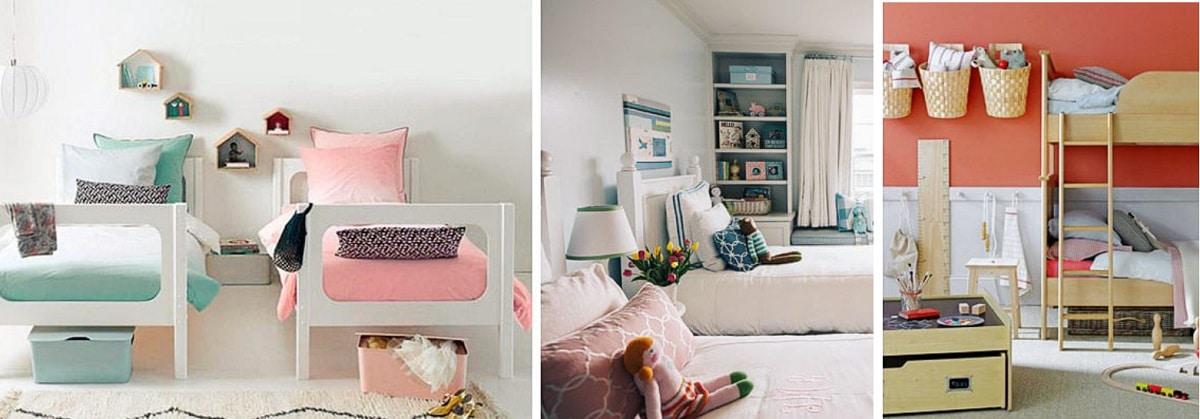 Combinar colores en los dormitorios infantiles