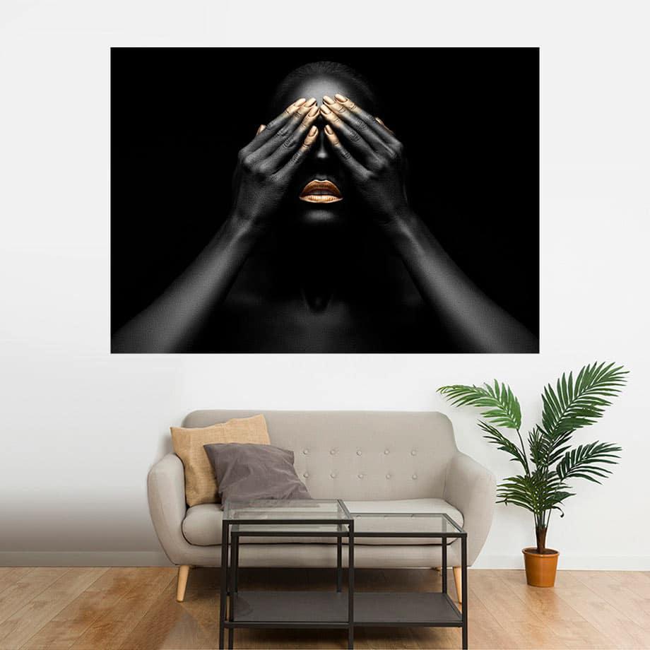 Cuadro decorativo Golden Make Up