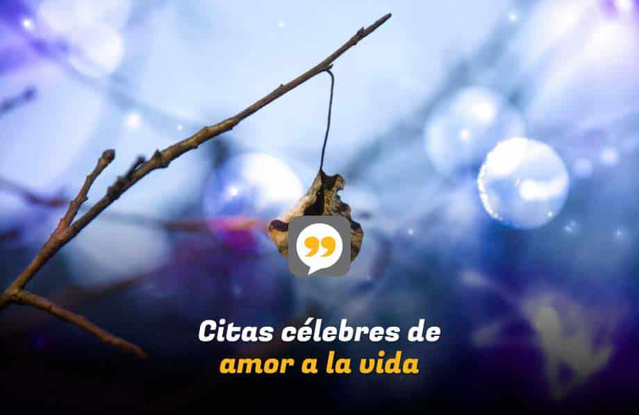 Citas célebres de amor a la vida