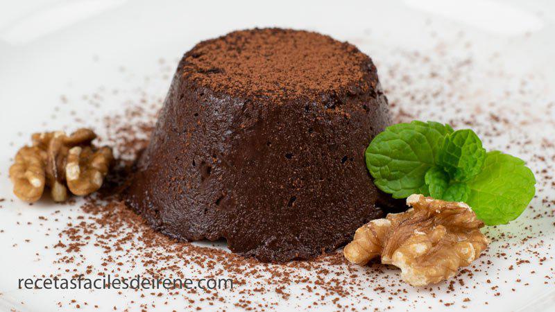 Flan de chocolate con 2 ingredientes y en 5 minutos receta facil