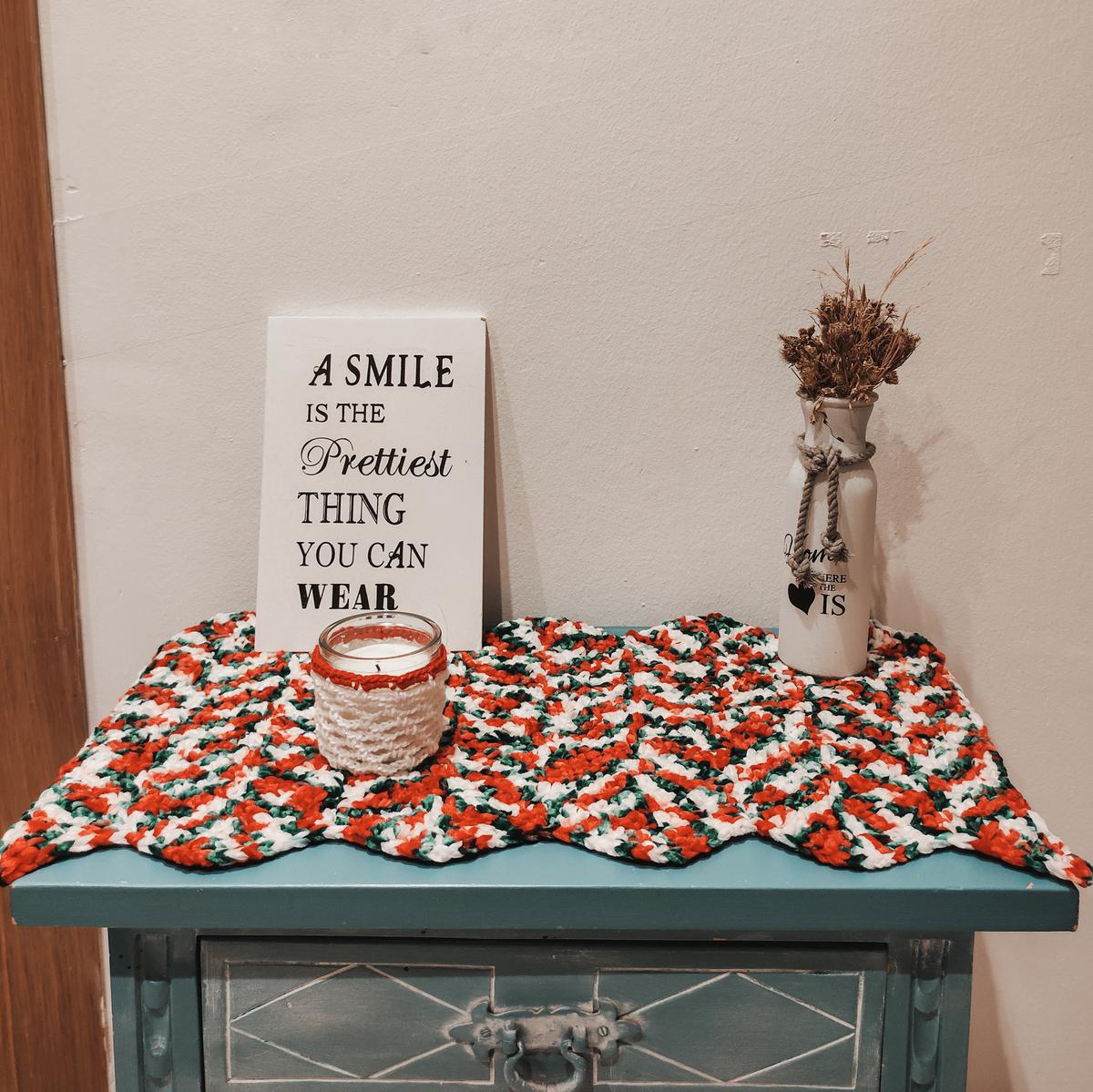 tapete de navidad a crochet