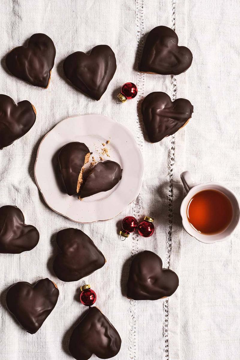Galleta de chocolate alemana para navidad