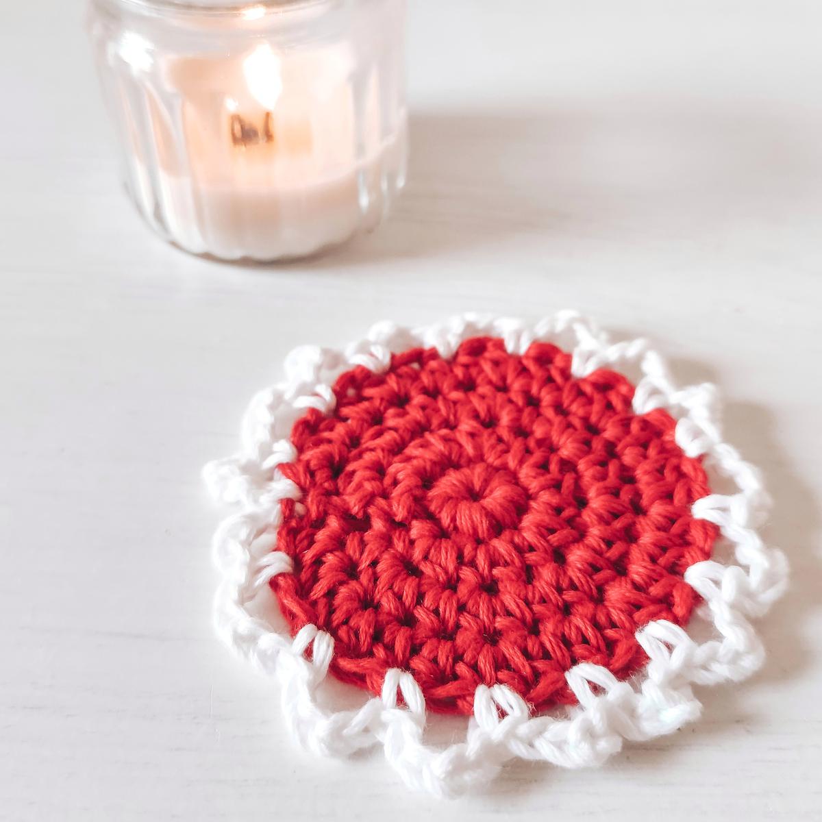 posavasos a crochet de navidad