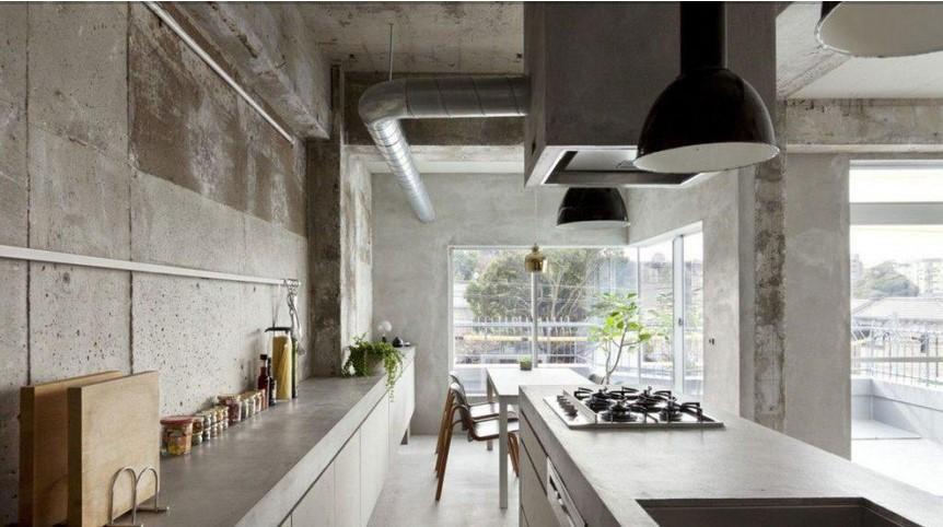 diseño cocina de concreto