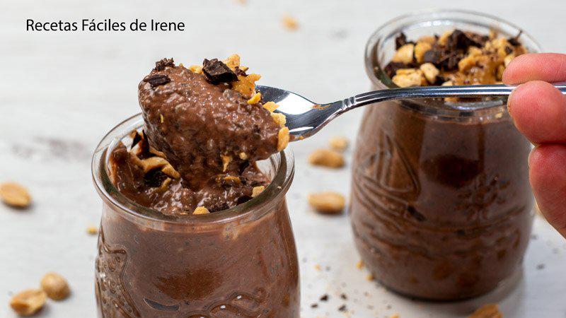 pudin de chocolate y chia