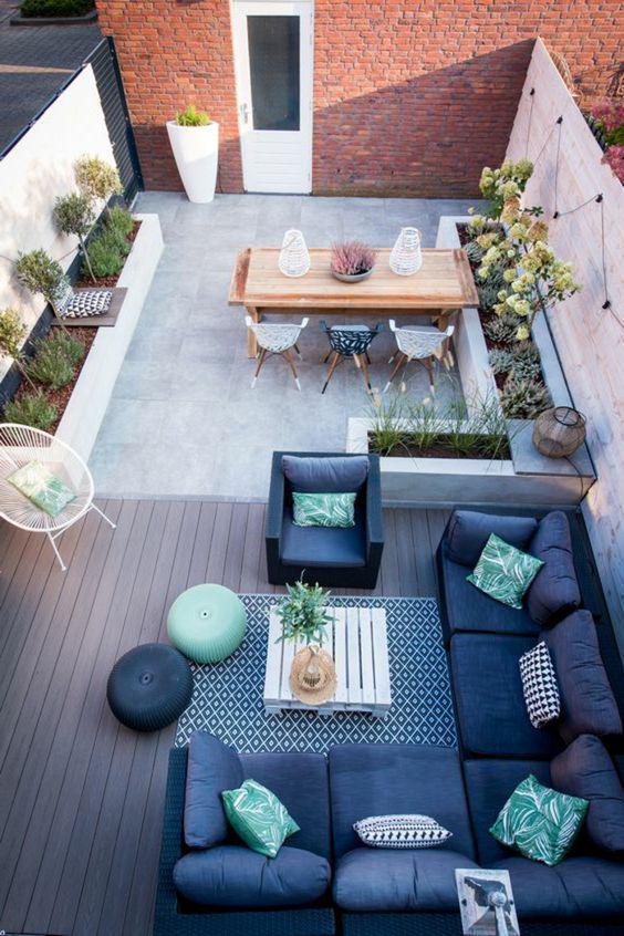 Decoración para terrazas grandes