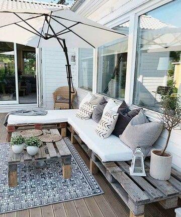 Pallets para terrazas bonitas y económicas