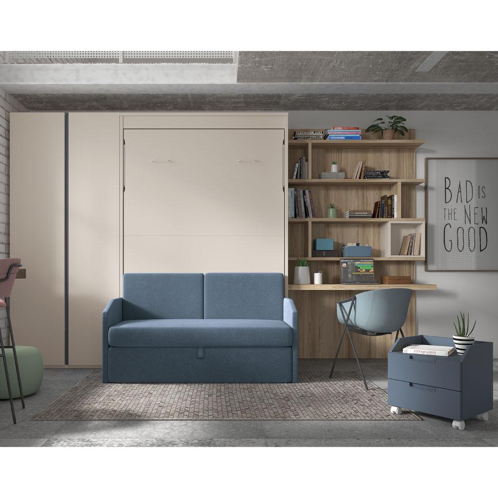 Camas verticales abatibles con sofá