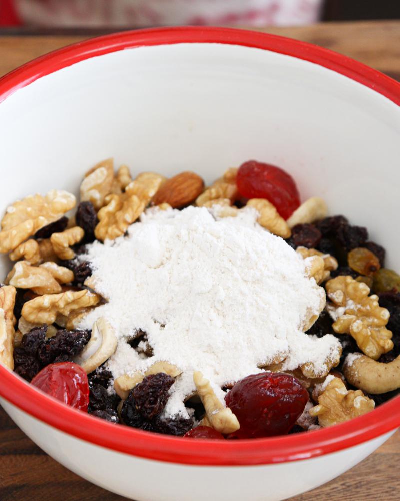 budin ingles frutos fruta cerezas