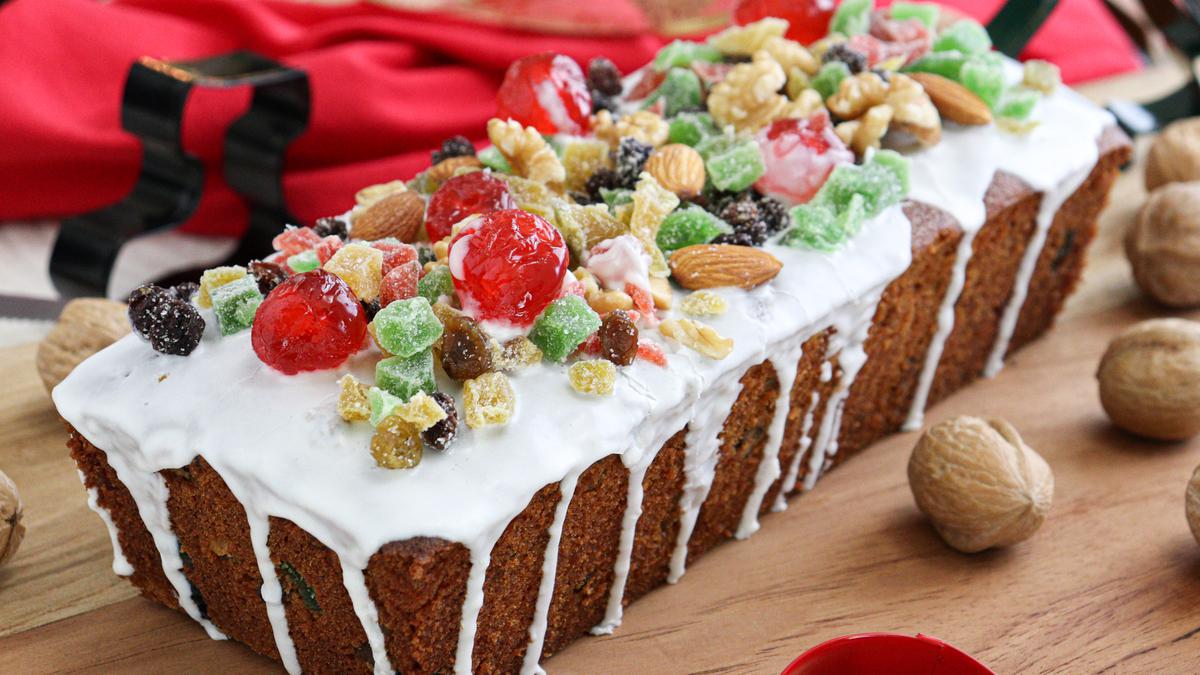 budin ingles navideño fruta