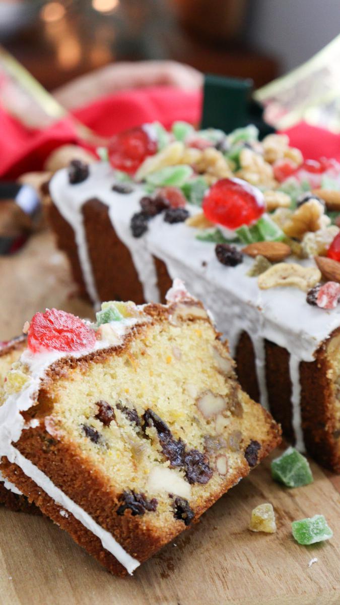 budin ingles navideño fruta