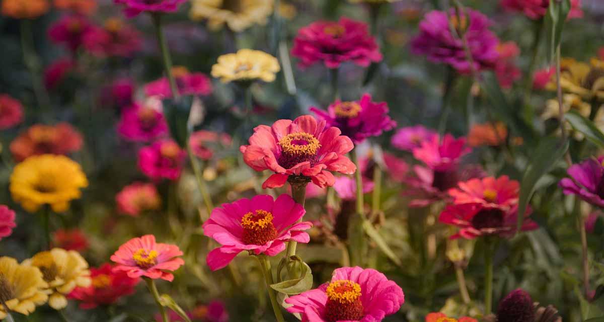 Floracion de zinnia