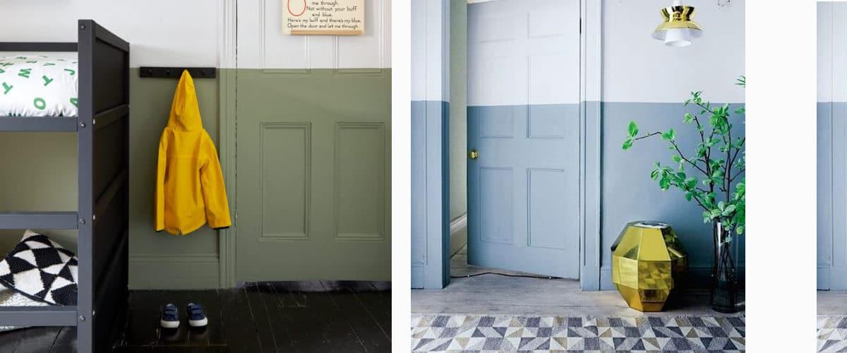 Pintar medias puertas