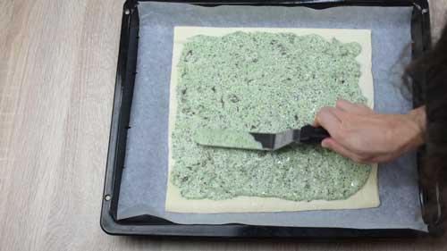 rellenar arbol de Navidad de hojaldre relleno y salado