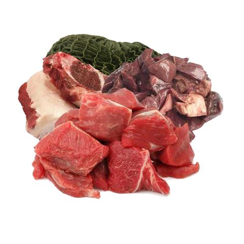 picado de vacuno con carne visceras y tripa verde