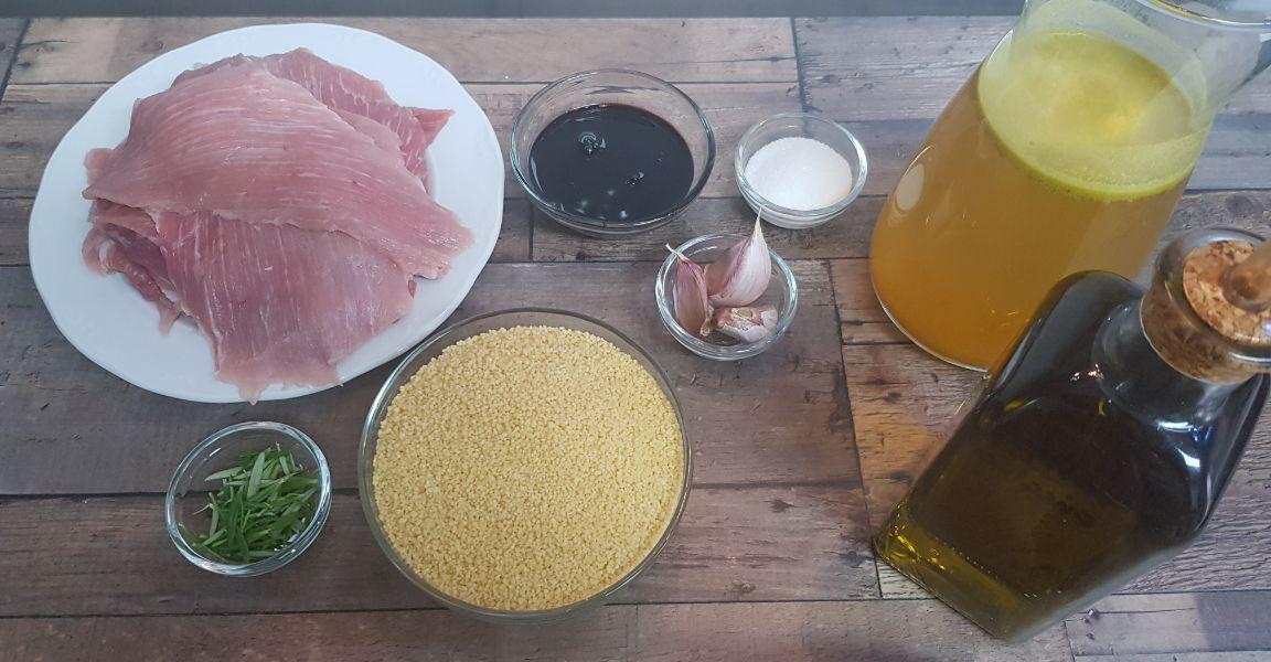 secreto balsámico al cuscús de ajo y tomillo