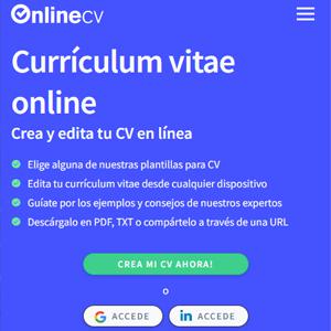 tu CV online gratis en onlinecv.es