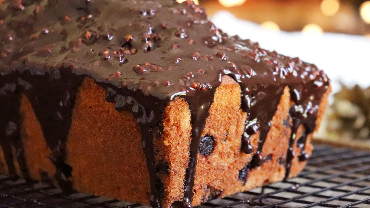 glaseado de chocolate mani budin