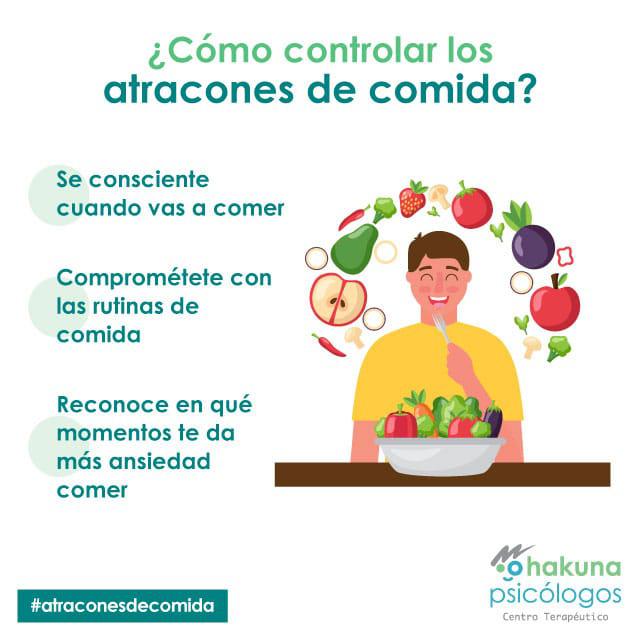 ¿Cómo controlar los atracones de comida o trastorno por atracón?