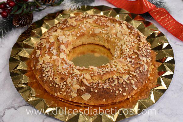 Roscon de reyes keto sin relleno