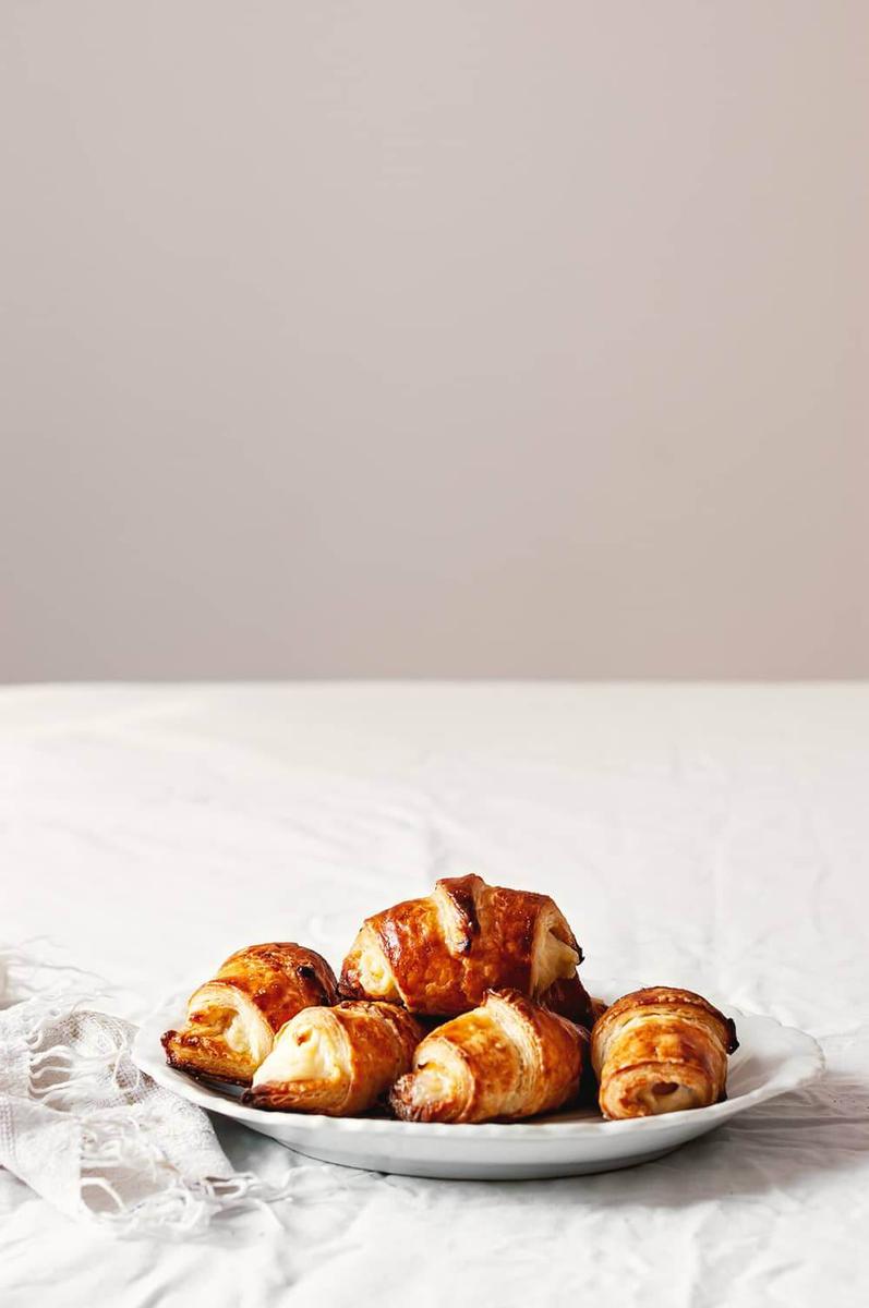 Cómo hacer croissant con crema pastelera