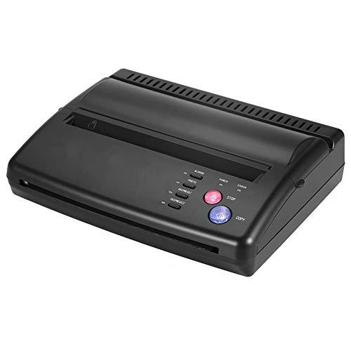 BYCDD Impresora Termica Tattoo, Termocopiadora Tatuaje A5 A4 Profesional Tatuaje máquina Impresora térmica para el Papel de la Plantilla Temporal y Permanente,Black_22x28x8CM