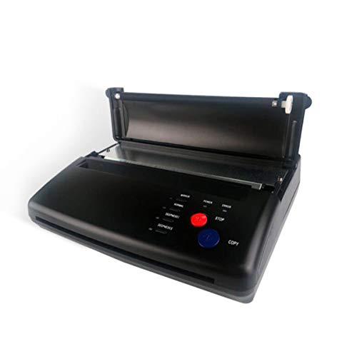 BYCDD Termocopiadora Tatuaje, Impresora Termica Tattoo Profesional Tatuaje de la Impresora Herramienta de Dibujo Diseño de Papel de la Impresora,Black_28x21x7CM