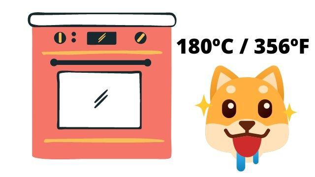 temperatura horno cookies snack perro