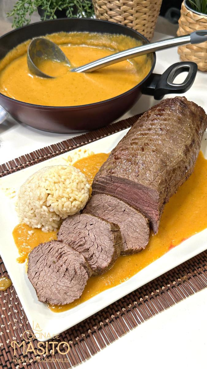 Rosbif o roast beef tierno y jugoso