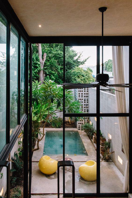 Interiores para casas en terrenos pequeños