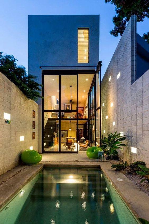 Diseños de casas de tres niveles en un terreno pequeño