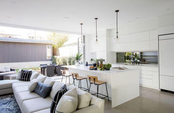 Cocinas americanas en espacios abiertos