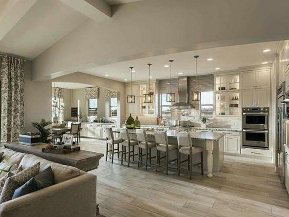 Cocinas americanas en espacios abiertos