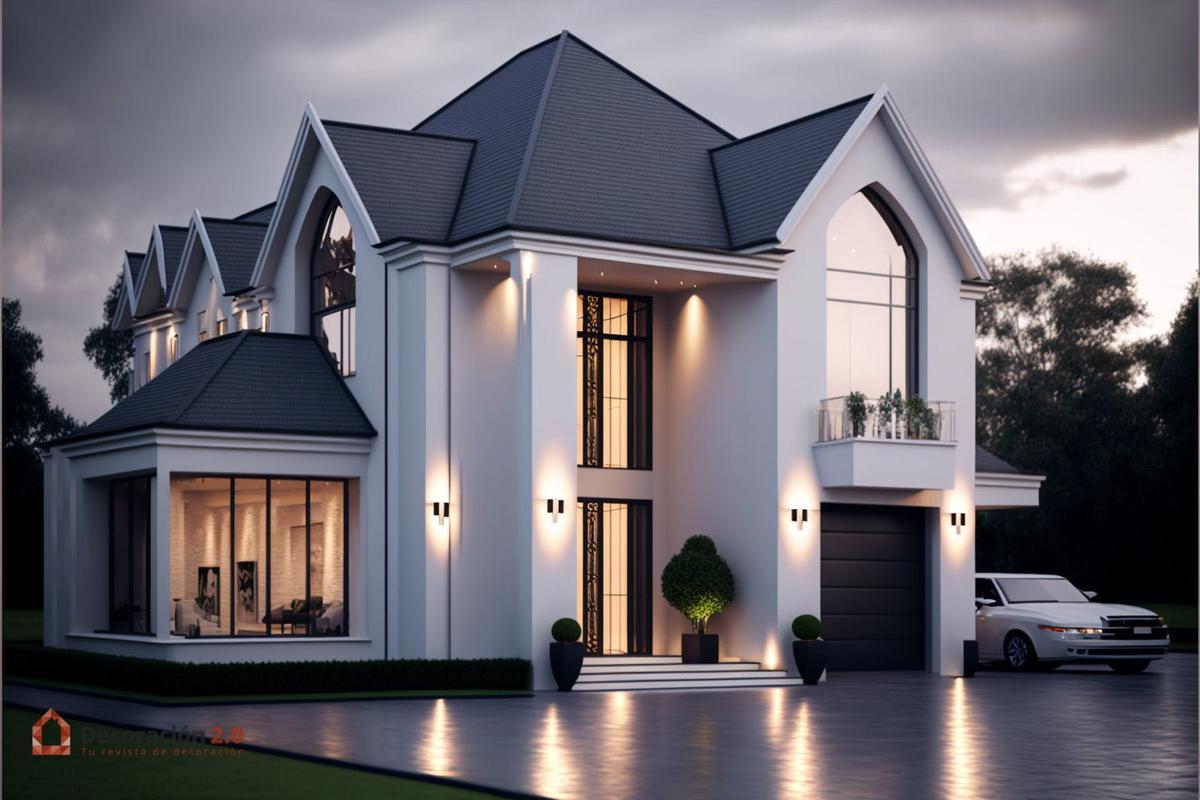 Impresionantes diseños de casas de 2 pisos y estilo moderno 2